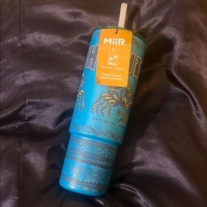 MiiR Blue Tumbler with Straw